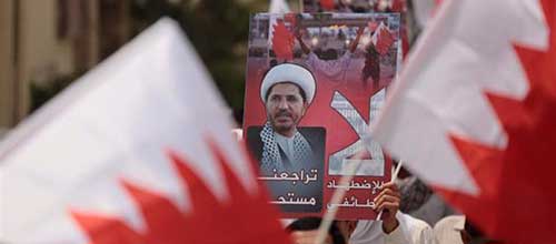 تظاهرات مردمی برای آزادی شیخ علی سلمان