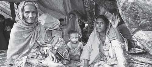 سوختن خانه‌های مسلمانان در آتش ارتش میانمار