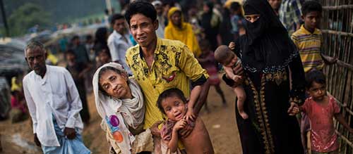 اجساد سلاخی‌شده مسلمانان روهینگیا در رودخانه