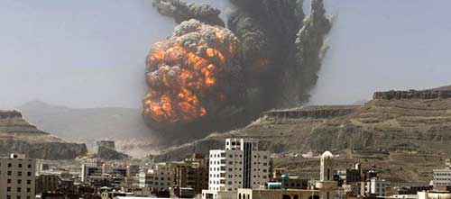 حملات دیوانه‌وار ائتلاف سعودی به یمن
