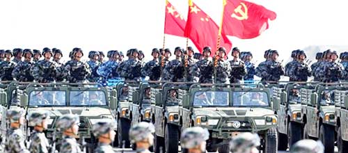 ارتش چین در آماده‌باش جنگی